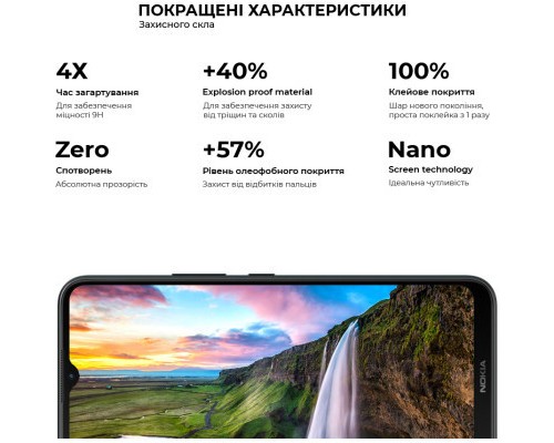 Скло захисне Armorstandart Pro Nokia C21 Plus Black (ARM62198)