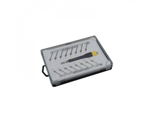 Набір викруток Stanley для точної механіки, з цанговим тримачем, 16 шт. (STHT0-62633)