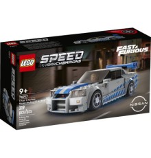 Конструктор LEGO Speed Champions «Подвійний форсаж» Nissan Skyline GT-R (R34) 319 деталей (76917)