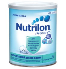 Дитяча суміш Nutrilon Передчасний догляд вдома 400 г (4056631000397)