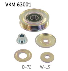 Ролик натягувача ременя SKF VKM 63001