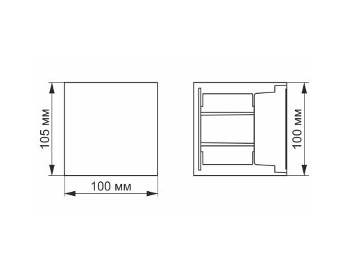 Світильник Videx LED AR04 IP54  6W 2700K (VL-AR04-062B)