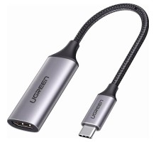 Перехідник USB2.0 Type C to HDMI V2.0 4K60Hz 10cm CM297 gray Ugreen (70444)