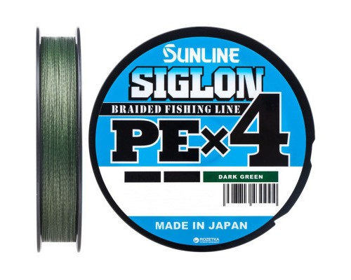 Шнур Sunline Siglon PE н4 150m 1.2/0.187mm 20lb/9.2kg Dark Green (1658.09.20)
