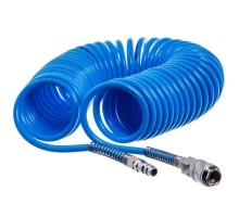 Пневматичний шланг Airkraft 10 м спіральний поліуретановий 8*12мм (PROFI) (AHC48-J)