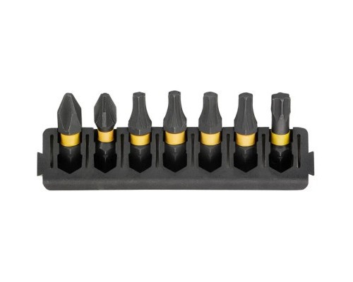 Набір біт DeWALT в касеті для Tough Case, FlexTorq, L 25 мм, Рh2,Pz2,Т20 2 шт,Т25 2 шт,Т30 (DT70810)