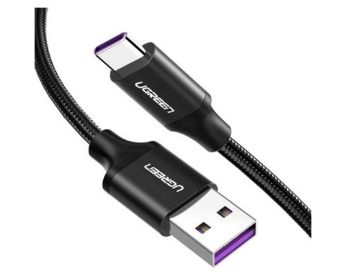 Дата кабель USB 3.0 AM to Type-C 2.0m 3.0A 18W US184 Black Ugreen (20884)