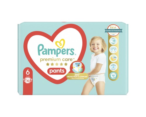 Підгузки Pampers Premium Care Pants Розмір 6 (15+ кг) 42 шт (8001841325545)