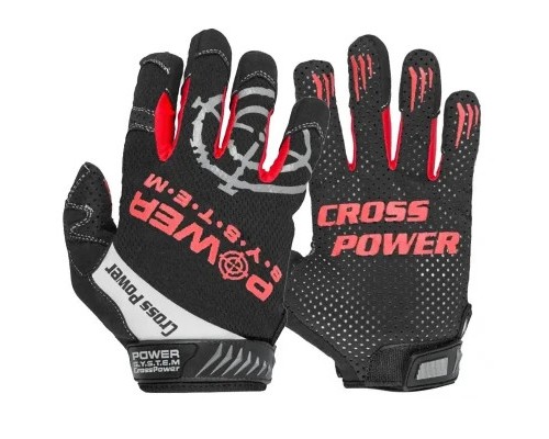 Рукавички для фітнесу Power System Cross Power PS-2860 Black/Red XL (PS-2860_XL_Black-red)