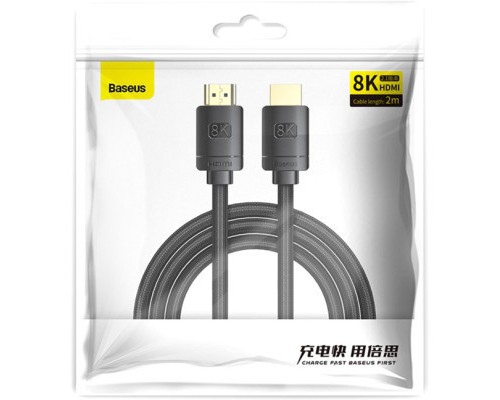 Кабель мультимедійний HDMI to HDMI 3.0m V2.1 Baseus (CAKGQ-L01)