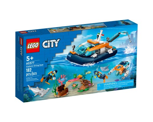 Конструктор LEGO City Дослідницький підводний човен 182 деталей (60377)