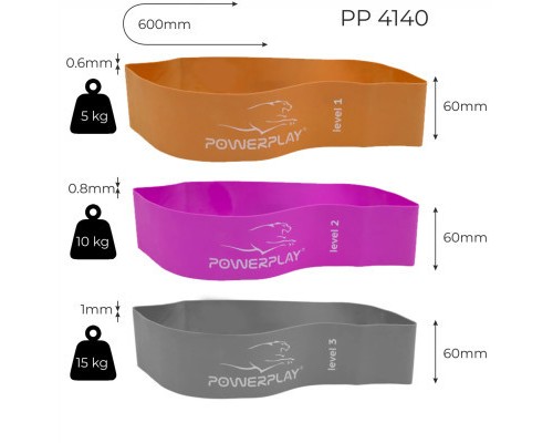 Еспандер PowerPlay 4140 Level 1 Помаранчева (PP_4140_Orange)