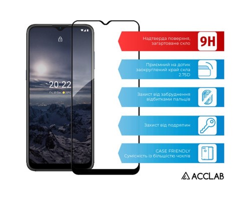 Скло захисне ACCLAB Full Glue Nokia G21 (1283126535116)