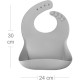 Слинявчик MinikOiOi силіконовий 100% Basics-Bib 2 шт (River Green/Powder Grey) (101020067)