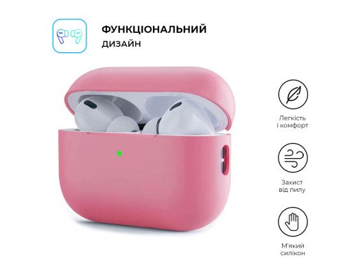 Чохол для навушників Armorstandart Silicone Case для Apple Airpods Pro 2 Pink (ARM64534) Чохол для навушників Armorstandart Silicone Case для Apple Airpods Pro 2 Pink (ARM64534)