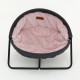 Лежак для тварин MISOKO&CO Pet bed round plush 45x45x22 см grey and pink (HOOP31839)