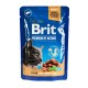 Вологий корм для кішок Brit Premium з печінкою для стерилізованих 100 г (8595602548453)