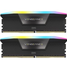 Модуль пам'яті для комп'ютера DDR5 96GB (2x48GB) 6600 MHz Vengeance RGB Black Corsair (CMH96GX5M2B6600C32)