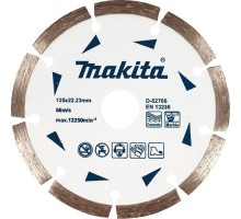 Круг відрізний Makita алмазний по бетону та мармуру сегмент 125x22.23 мм (D-52766)