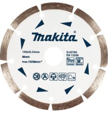 Круг відрізний Makita алмазний по бетону та мармуру сегмент 125x22.23 мм (D-52766)