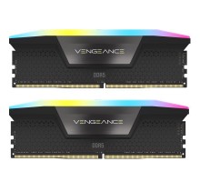 Модуль пам'яті для комп'ютера DDR5 32GB (2x16GB) 6000 MHz Vengeance RGB Black Corsair (CMH32GX5M2E6000C36)