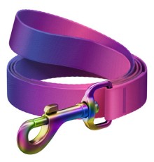 Повідок для собак WAUDOG Nylon Recycled градієнт S фіолетовий (46629)