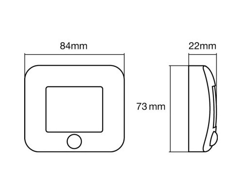Нічник LEDVANCE NIGHTLUX HALL SI 4,5V (4058075260672)