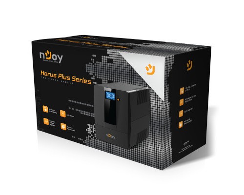 Пристрій безперебійного живлення nJoy Horus Plus 1000VA USB (PWUP-LI100H1-AZ01B)