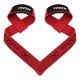 Кистьові лямки RDX S4 Gym Cotton Gel Straps Red Plus (WAC-S4R+)