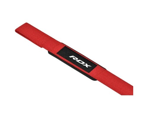 Кистьові лямки RDX S4 Gym Cotton Gel Straps Red Plus (WAC-S4R+)