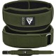 Атлетичний пояс RDX RX5 Double Belt неопреновий Army Green M (WBD-RX5AG-M)