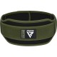 Атлетичний пояс RDX RX5 Double Belt неопреновий Army Green M (WBD-RX5AG-M)