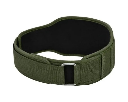 Атлетичний пояс RDX RX5 Double Belt неопреновий Army Green M (WBD-RX5AG-M)