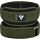 Атлетичний пояс RDX RX5 Double Belt неопреновий Army Green M (WBD-RX5AG-M)