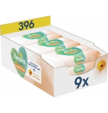 Дитячі вологі серветки Pampers Harmonie Protect&Care з календулою 9 пачок х 44 шт (8700216250559)
