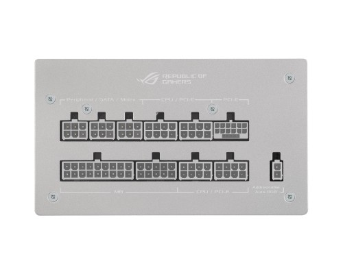 Блок живлення ASUS 1000W ROG Strix PCIE5 Gold Aura White Edition (90YE00P5-B0NA00)