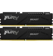 Модуль пам'яті для комп'ютера DDR5 64GB (2x32GB) 6000 MHz Beast Black XMP Kingston Fury (ex.HyperX) (KF560C30BBK2-64)