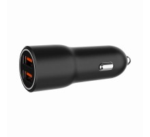Зарядний пристрій Gembird 2xUSB-A (18W QC3.0) black (TA-UC-A2QC36-CAR-01)