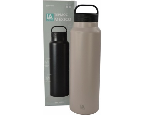 Термос Line Art Mexico 1л бежевий/чорний (20203LA-16)
