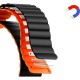 Ремінець до смарт-годинника Drobak Silicone Magnetic Link для Apple Watch All Series Ultra 2 49/45/44/42mm Orange red (898925)