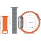 Ремінець до смарт-годинника Drobak Silicone Magnetic Link для Apple Watch All Series Ultra 2 49/45/44/42mm Orange red (898925)