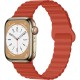 Ремінець до смарт-годинника Drobak Silicone Magnetic Link для Apple Watch All Series Ultra 2 49/45/44/42mm Orange red (898925)