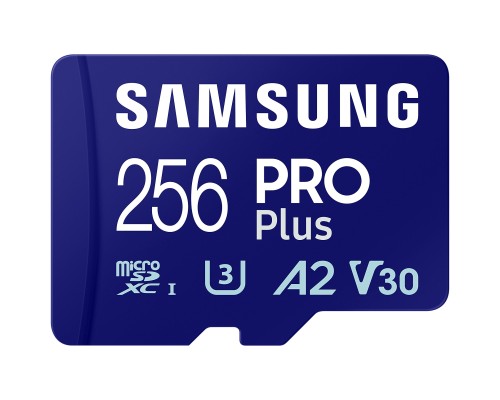 Карта пам'яті Samsung 256 GB microSDXC Pro Plus UHS-I U3 V30 A2 Class 10 + SD-adap (MB-MD256SA/EU) Карта пам'яті Samsung 256 GB microSDXC Pro Plus UHS-I U3 V30 A2 Class 10 + SD-adap (MB-MD256SA/EU)