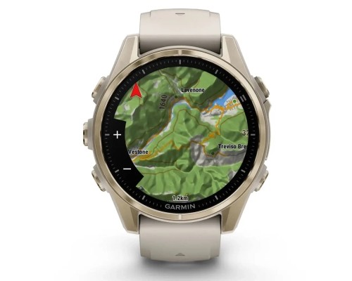 Смарт-годинник Garmin fenix 8 43mm, AMOLED, Saph, SftGldSS/FgGry, FogGry/DkSndbnd, GPS (010-02903-11)