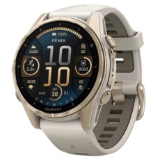 Смарт-годинник Garmin fenix 8 43mm, AMOLED, Saph, SftGldSS/FgGry, FogGry/DkSndbnd, GPS (010-02903-11)