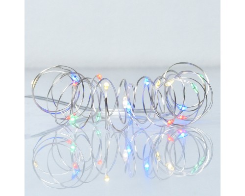 Гірлянда YES! Fun Нитка на мідному дроті 20 LED Різнокольорова 2 м Статична на Батарейках (975022)