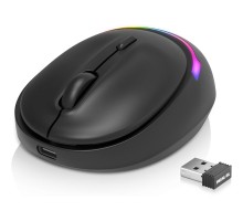 Мишка REAL-EL RM-440W Wireless/Bluetooth Black (EL123200045)