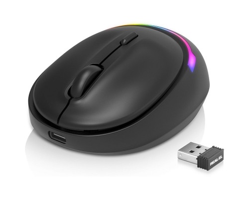 Мишка REAL-EL RM-440W Wireless/Bluetooth Black (EL123200045)