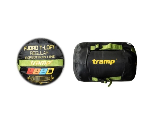Спальний мішок Tramp Fjord Long кокон правий green/grey (UTRS-094L-R)