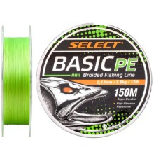 Шнур Select Basic PE 150m Light Green 0.12mm 12lb/5.6kg (1870.18.13)
